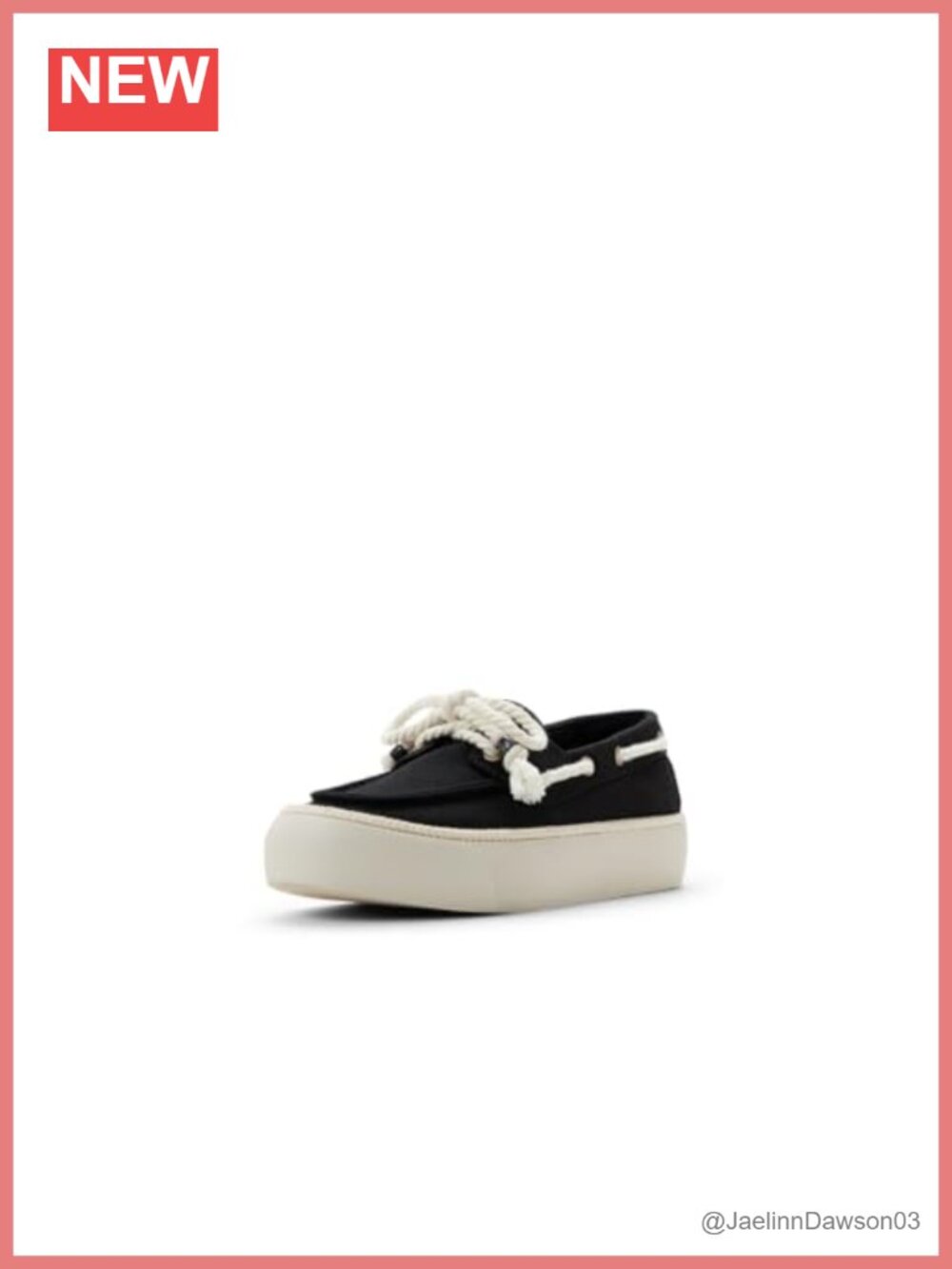 Canvas Platform Boat Shoes Women's Lace Up Flat